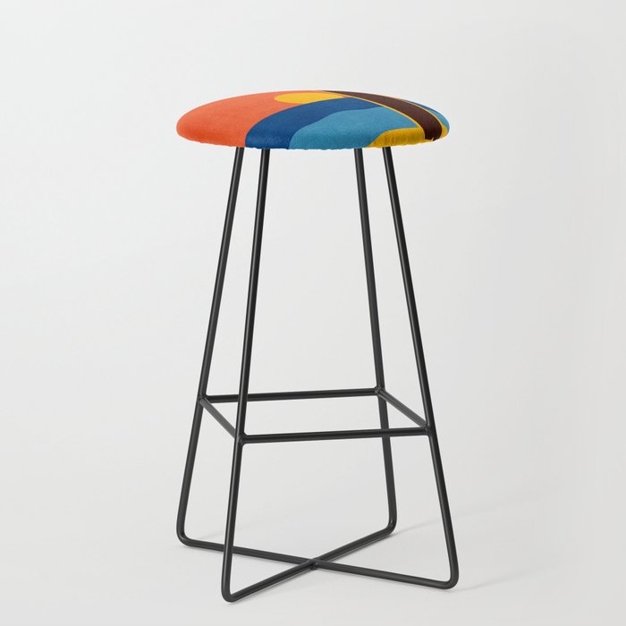 LANDSHAPES - Beach - sunset Stool Gallery Image 1