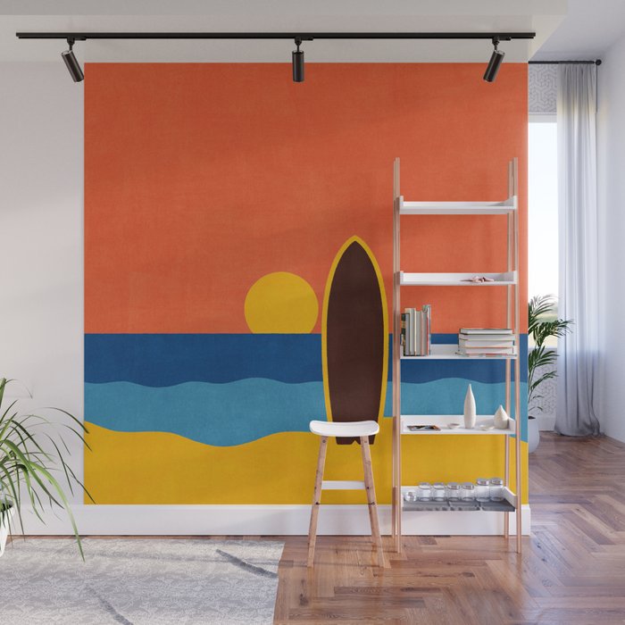 LANDSHAPES - Beach - sunset Wall Mural Gallery Image 1