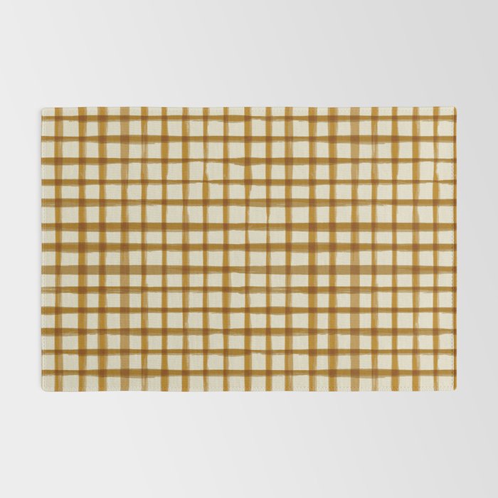 Spring Cottage Gingham - Vintage Yellow Rug Gallery Image 2