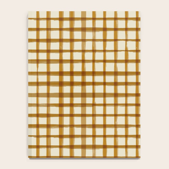 Spring Cottage Gingham - Vintage Yellow Notebook Gallery Image 4