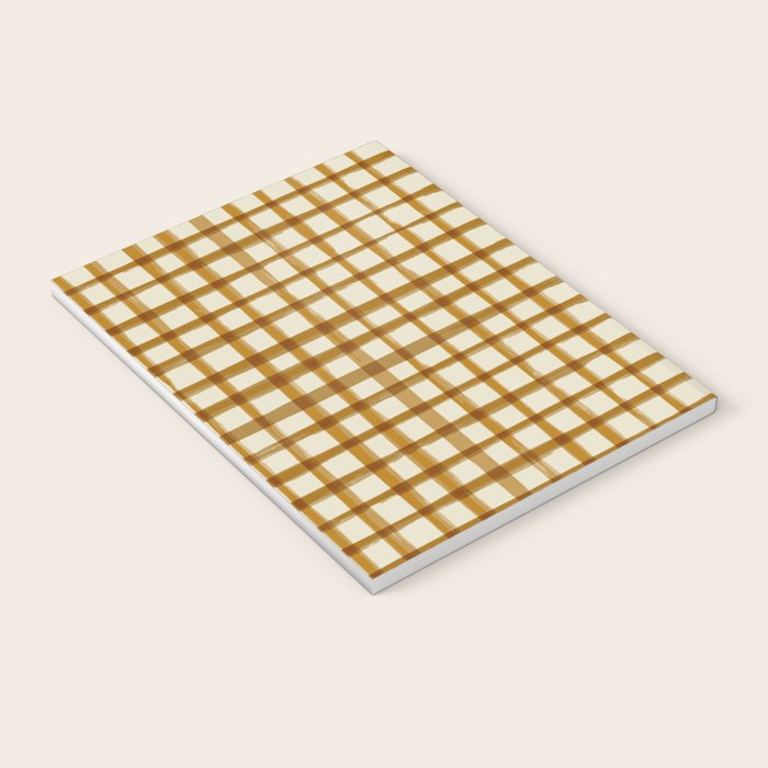 Spring Cottage Gingham - Vintage Yellow Notebook Gallery Image 3
