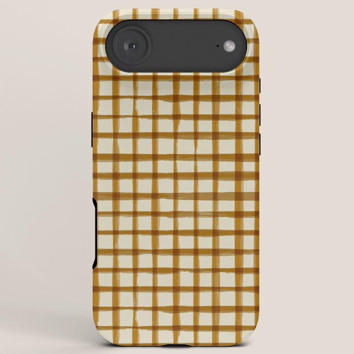 Spring Cottage Gingham - Vintage Yellow iPhone Case Gallery Image 6
