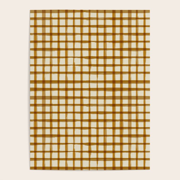 Spring Cottage Gingham - Vintage Yellow Poster Gallery Image 4