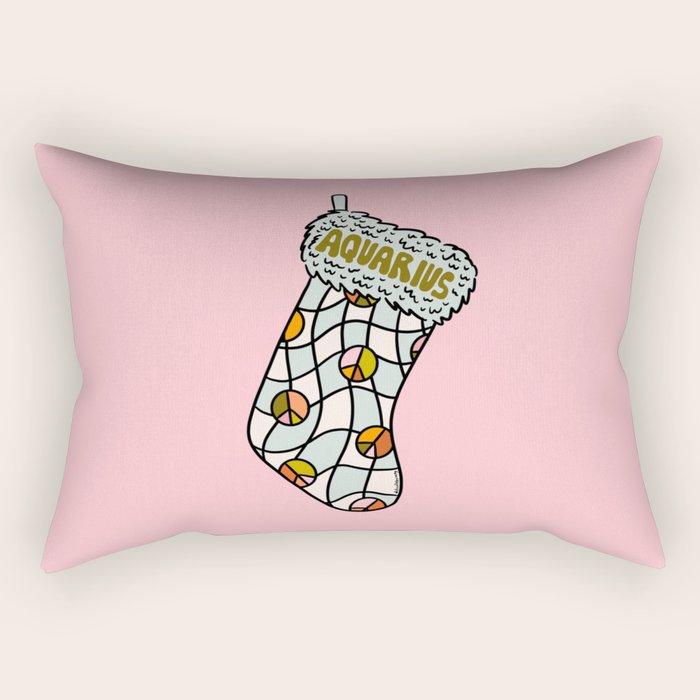 Aquarius Stocking Rectangular Pillow Gallery Image 2