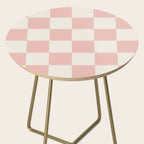 Checkered (Pink Cream) Side Table Gallery Image 2
