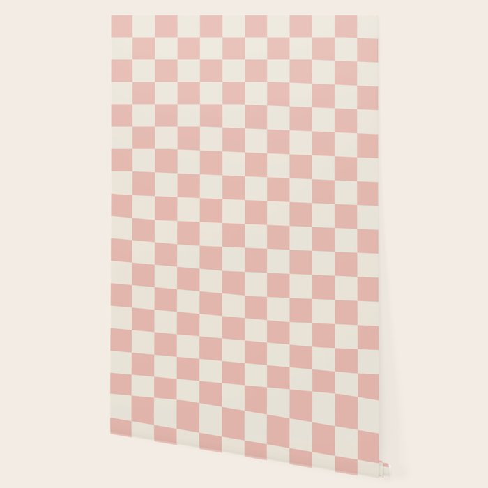 Checkered (Pink Cream) Wallpaper Gallery Image 2