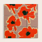 POPPY Wood Wall Art Gallery Image 1