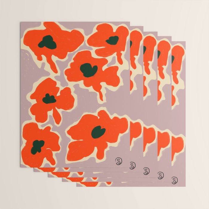 POPPY Wrapping Paper Gallery Image 3