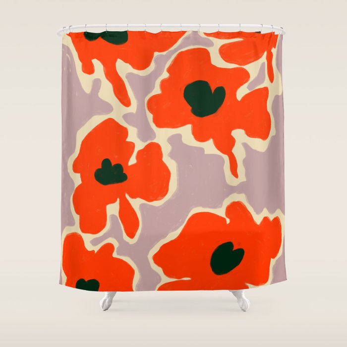 POPPY Shower Curtain Gallery Image 1