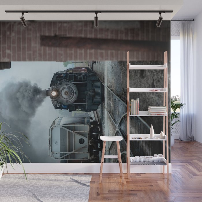 Strasburg Railroad Steam Engine #90 Vintage Train Locomotive Pennsylvania Wall Mural Gallery Image 1