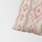Coastal Ikat Stripe - dusky blue and pink Pillow Sham Gallery Image 4