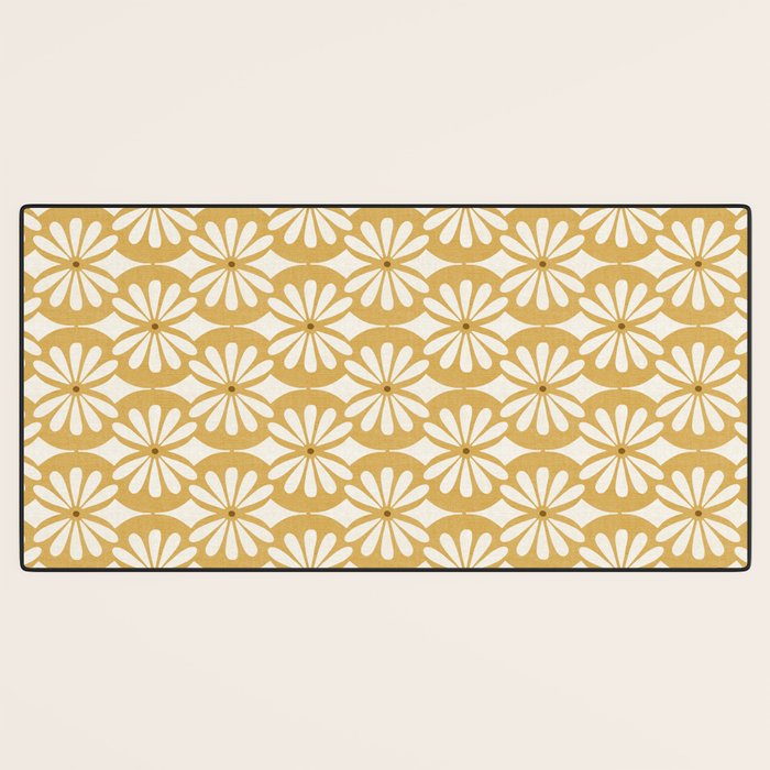 Solstice Boho Geometric Goldenrod Desk Mat Gallery Image 3