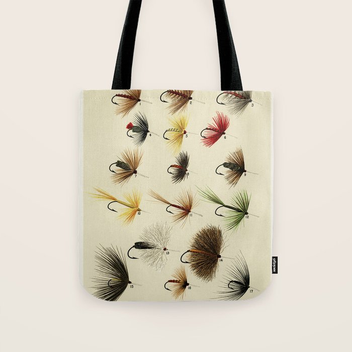 Hackles - Flies - Fly Fishing Lure Tote Bag Gallery Image 1