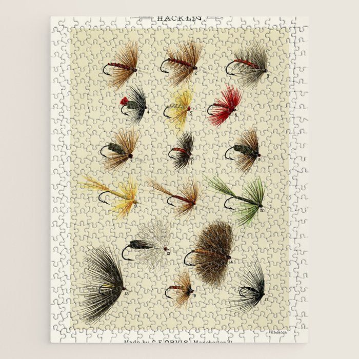 Hackles - Flies - Fly Fishing Lure Jigsaw Puzzle Gallery Image 1