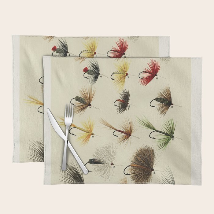 Hackles - Flies - Fly Fishing Lure Placemat Gallery Image 1