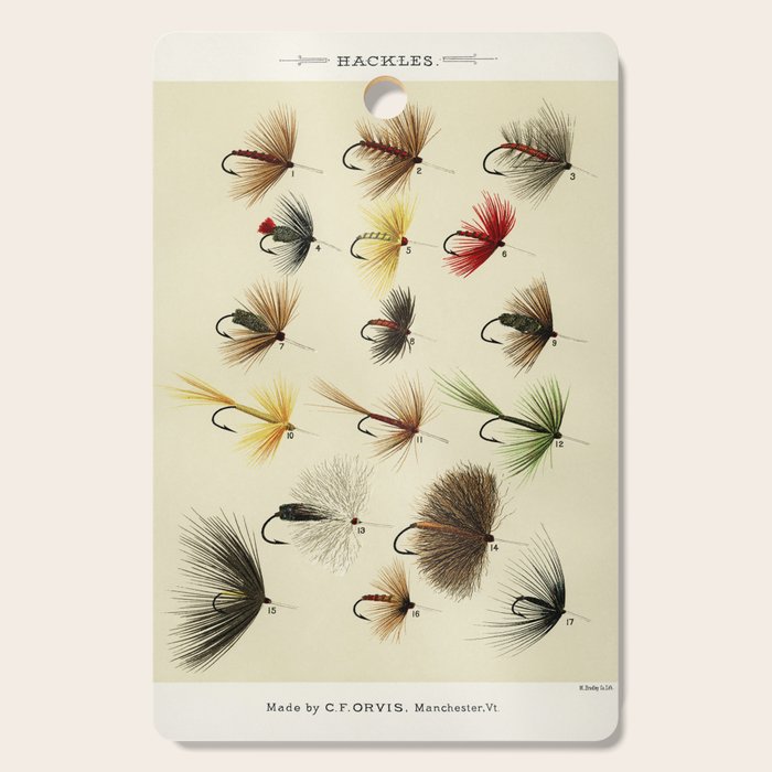 Hackles - Flies - Fly Fishing Lure Cutting Board Gallery Image 1