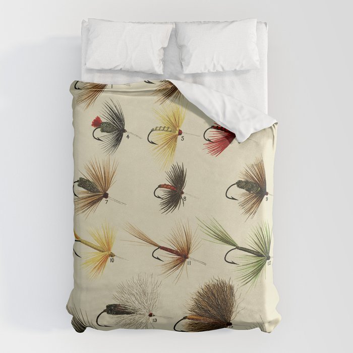 Hackles - Flies - Fly Fishing Lure Duvet Cover Gallery Image 6