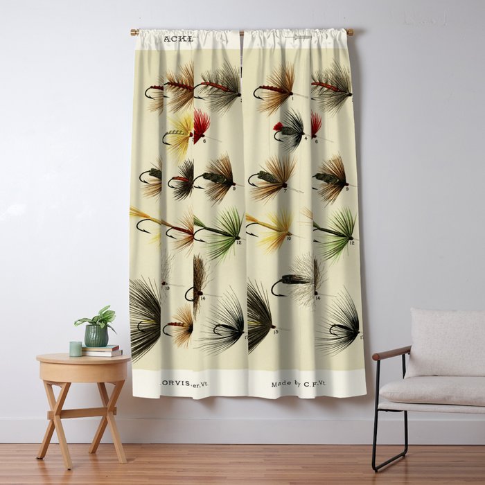Hackles - Flies - Fly Fishing Lure Window Curtain Gallery Image 1