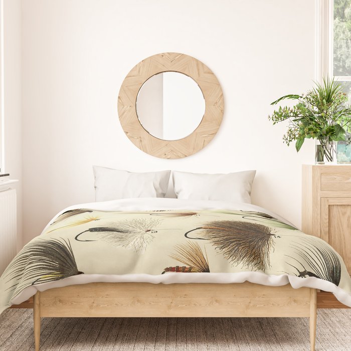 Hackles - Flies - Fly Fishing Lure Duvet Cover Gallery Image 3