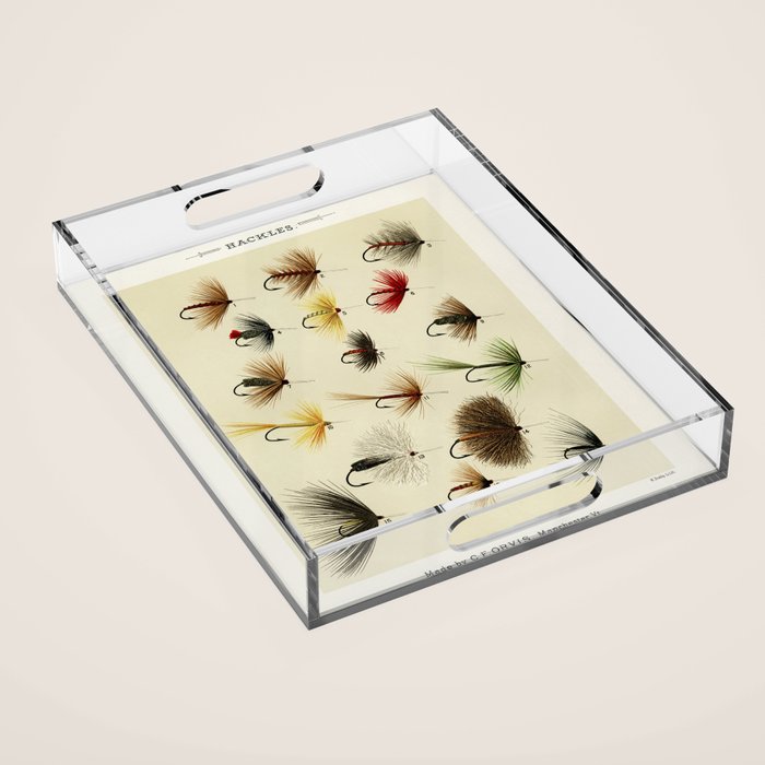 Hackles - Flies - Fly Fishing Lure Acrylic Tray Gallery Image 1