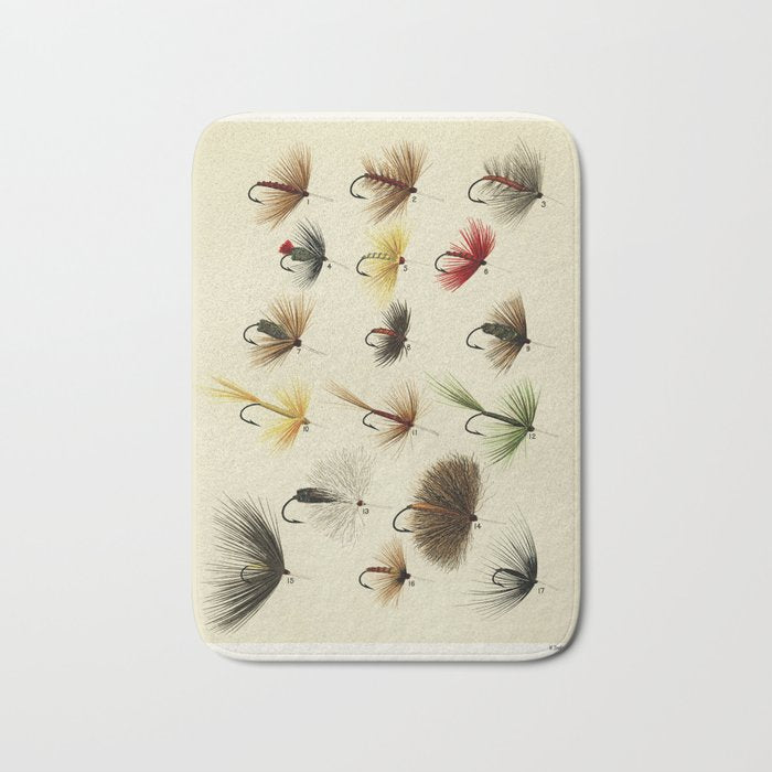 Hackles - Flies - Fly Fishing Lure Bath Mat Gallery Image 1