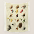 Hackles - Flies - Fly Fishing Lure Wall Tapestry Gallery Image 4