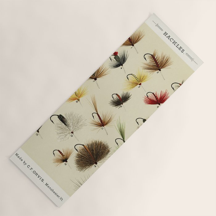 Hackles - Flies - Fly Fishing Lure Yoga Mat Gallery Image 1