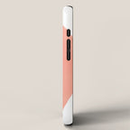 Mid Century Modern Abstract Minimalist Shapes Teal Blue Salmon Pink iPhone Case Gallery Image 2