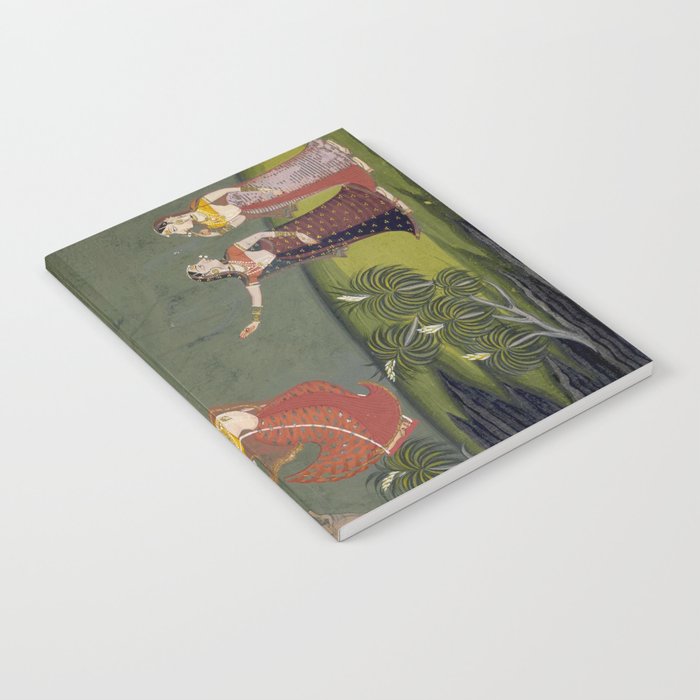 Antique Indian Painted Illustration The Swing Notebook Gallery Image 2