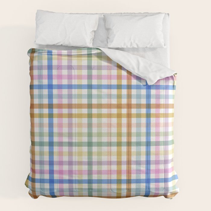 Rainbow Check Bliss Comforter Gallery Image 2