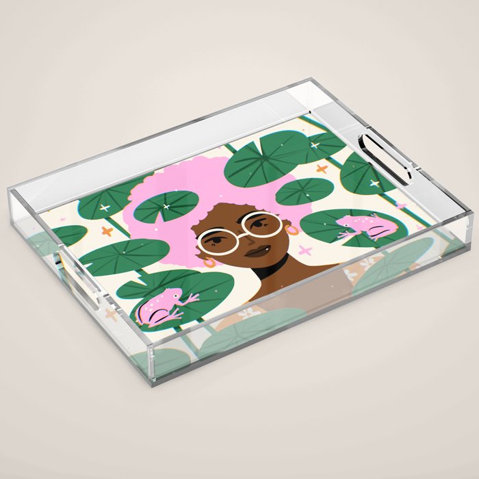 Among The Lily Pads Acrylic Tray Gallery Image 1