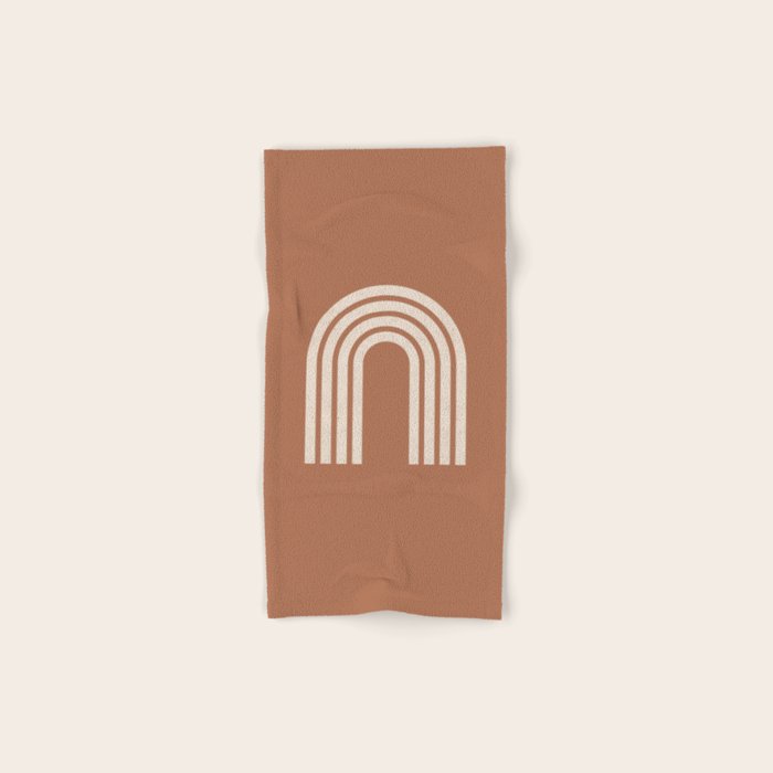Woodblock arch terracotta Towels Gallery Image 1