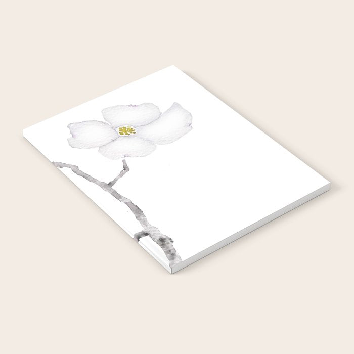 white dogwood flower watercolor Notebook Gallery Image 2