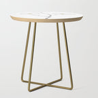 white dogwood flower watercolor Side Table Gallery Image 1