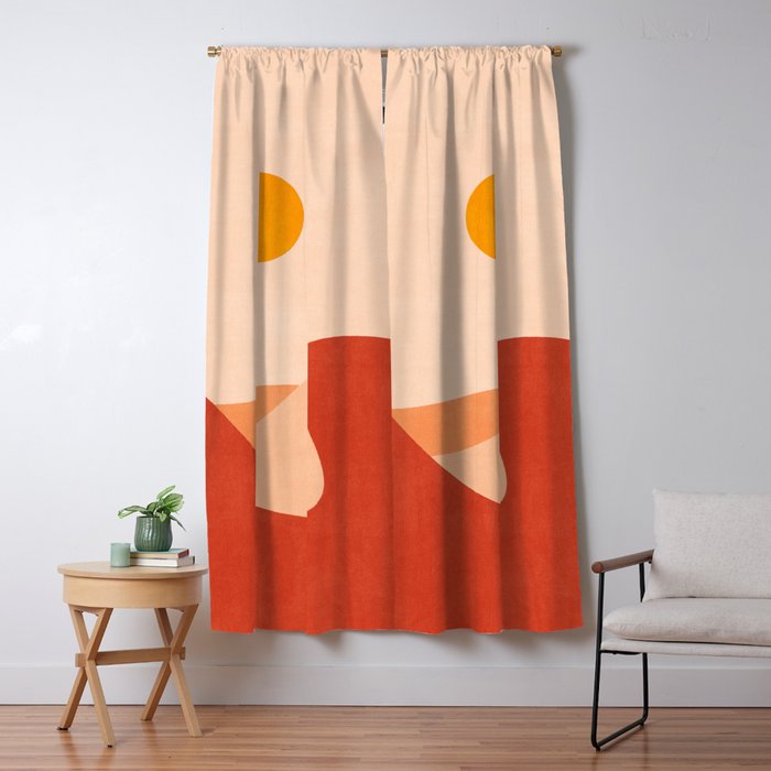 LANDSHAPES - Desert - day Window Curtain Gallery Image 1