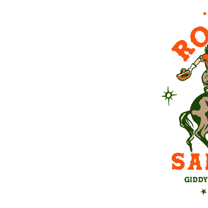 Old Rodeo Saloon: Giddy Up Buttercup. Vintage Cowgirl Pinup Art Coffee Mug Gallery Image 2