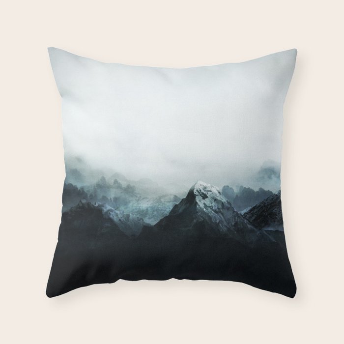 Mountain Peaks Throw Pillow Gallery Image 1