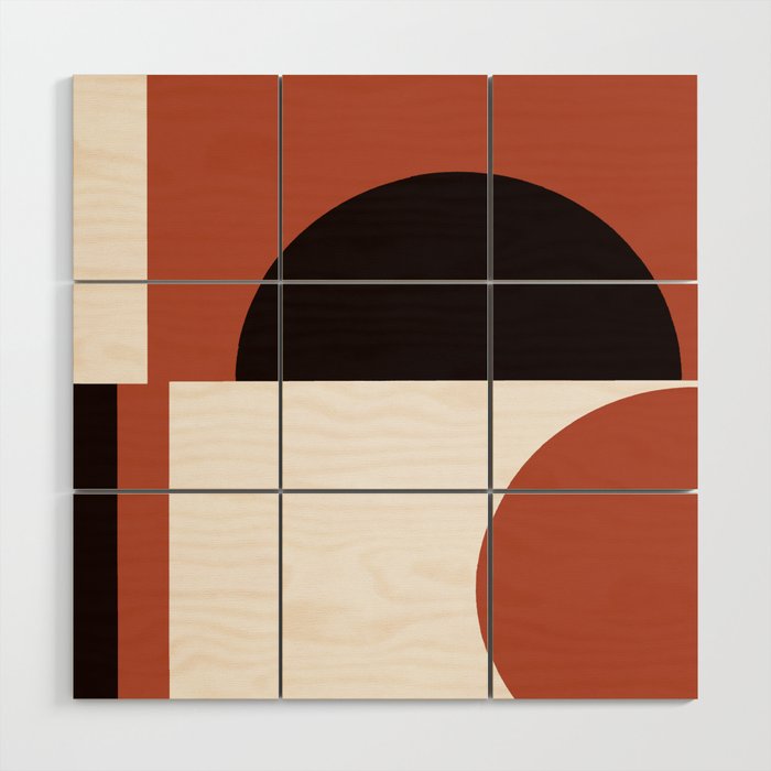 Geometrical #4 Wood Wall Art Gallery Image 1