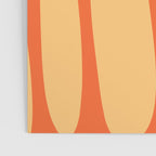 Mid Century Modern Kwaito Abstract Pattern in Tangerine Orange Yellow Poster Gallery Image 3