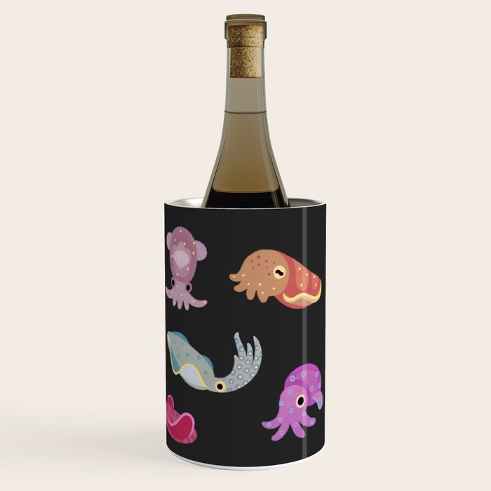 Squids - black Wine Chiller Gallery Image 3