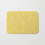Zebra Palm Hawaiian Tropical  -Sulfur Yellow Bath Mat Gallery Image 1