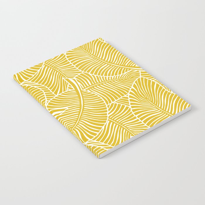 Zebra Palm Hawaiian Tropical  -Sulfur Yellow Notebook Gallery Image 2