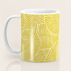 Zebra Palm Hawaiian Tropical  -Sulfur Yellow Coffee Mug Gallery Image 3