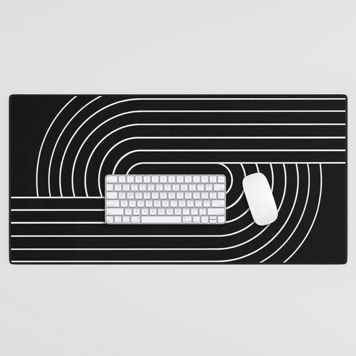 Oval Lines Abstract XIII Desk Mat Gallery Image 1