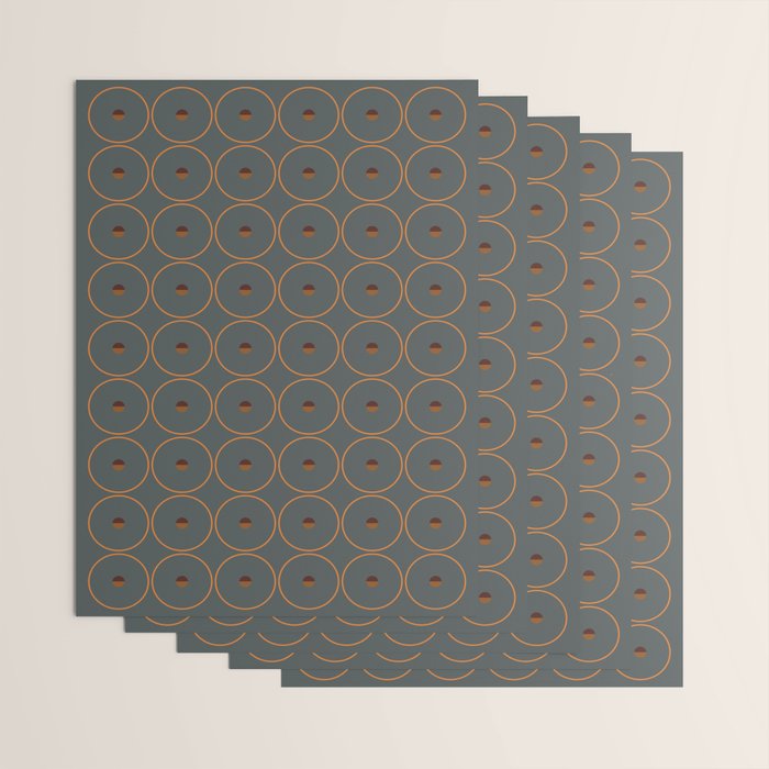 catch II anthracite and ocher Wrapping Paper Gallery Image 3