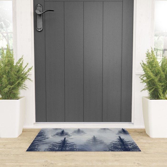 Foggy Forest 2 Welcome Mat Gallery Image 3