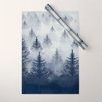 Foggy Forest 2 Wrapping Paper Gallery Image 1