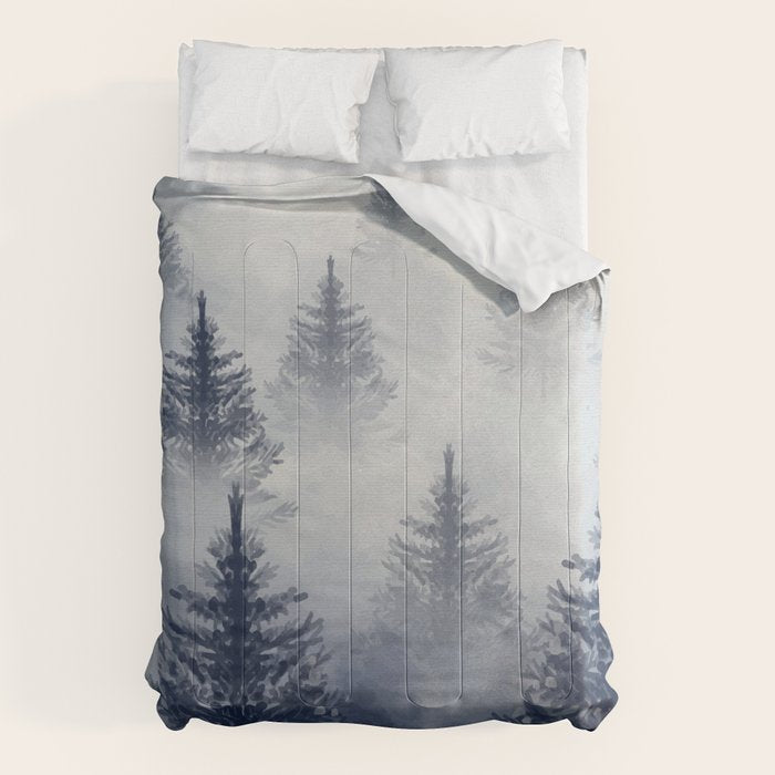 Foggy Forest 2 Comforter Gallery Image 6