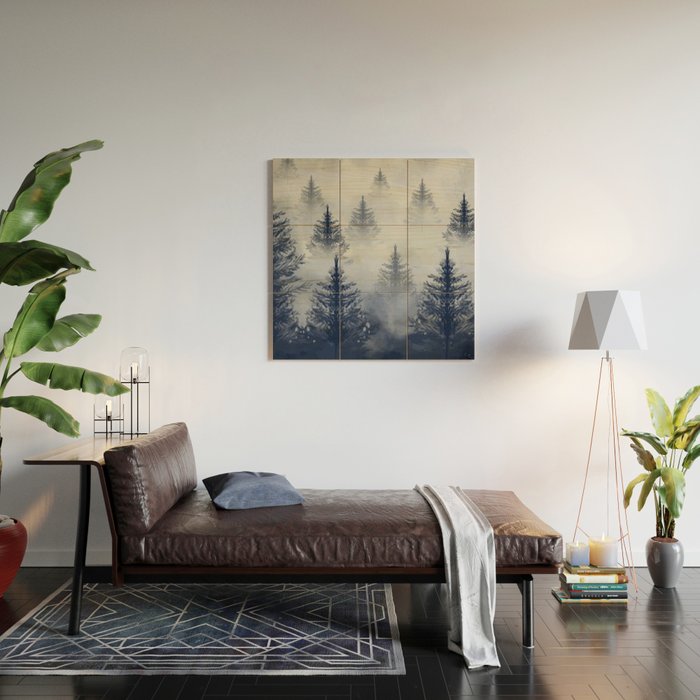 Foggy Forest 2 Wood Wall Art Gallery Image 2