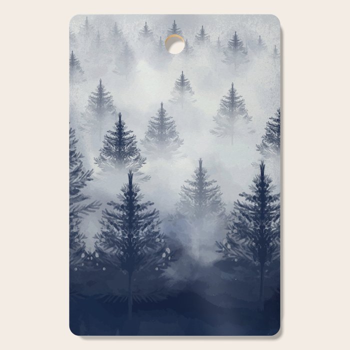 Foggy Forest 2 Cutting Board Gallery Image 1